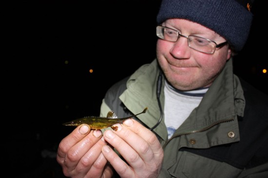 Den satt langt inne, men den satt til slutt. Ny art og specimen på Jonas! Foto: Andreas Næristorp